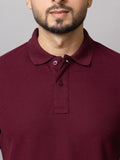 Polo T-shirts - Burgundy Bliss