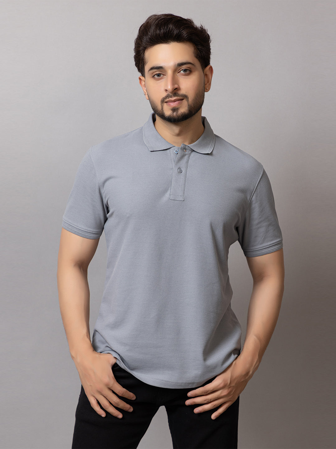 Polo T-shirts - Stone Grey