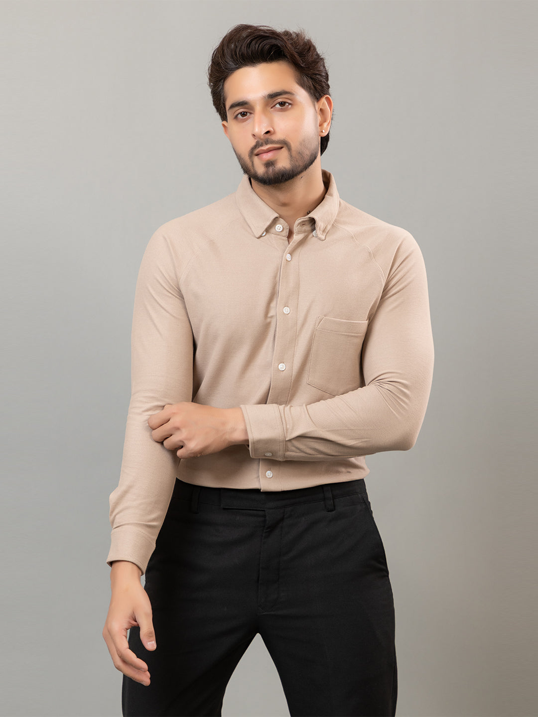 Full Sleeve Shirt - Witty Beige