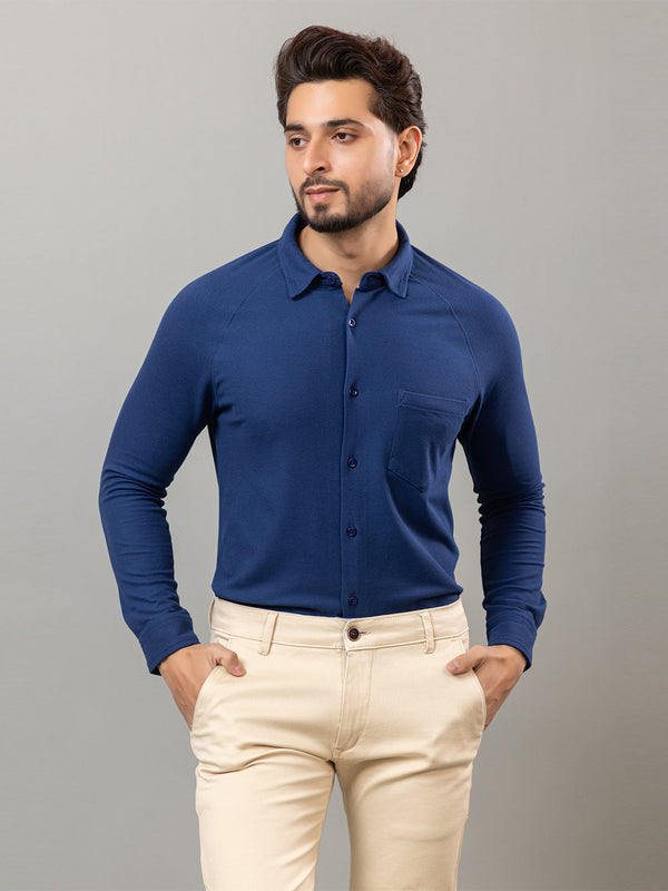 Full Sleeve Shirt - Denim Blue